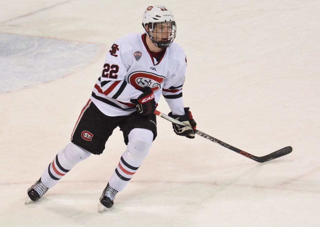 St. Cloud State Junior Defenseman Jimmy Schuldt, of Minnetonka, MN., is tied for first on his team in goals scored, with four, and it tied for first on his team in assists, with six.  St. Cloud State is 5-0-0, ranked #2, and hosts #8 Minnesota-Duluth for two games this weekend.  Read all about Schuldt and the St. Cloud State team in today's post.