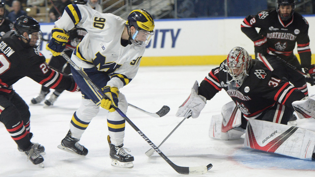 Michigan junior forward Dexter Dancs, of North Vancouver, B.C., is fourth on his team in goals scored, with eleven, and is tied for fifth in assists, with fifteen.
