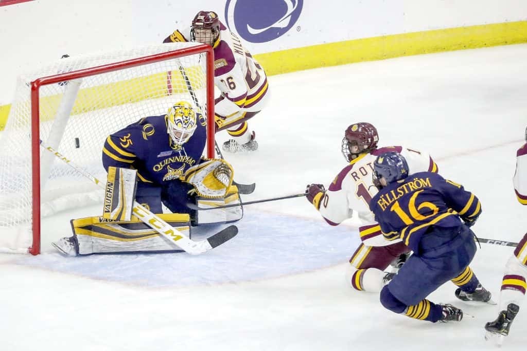 Minnesota-Duluth sophomore forward Kobe Roth, of Warroad, MN.,