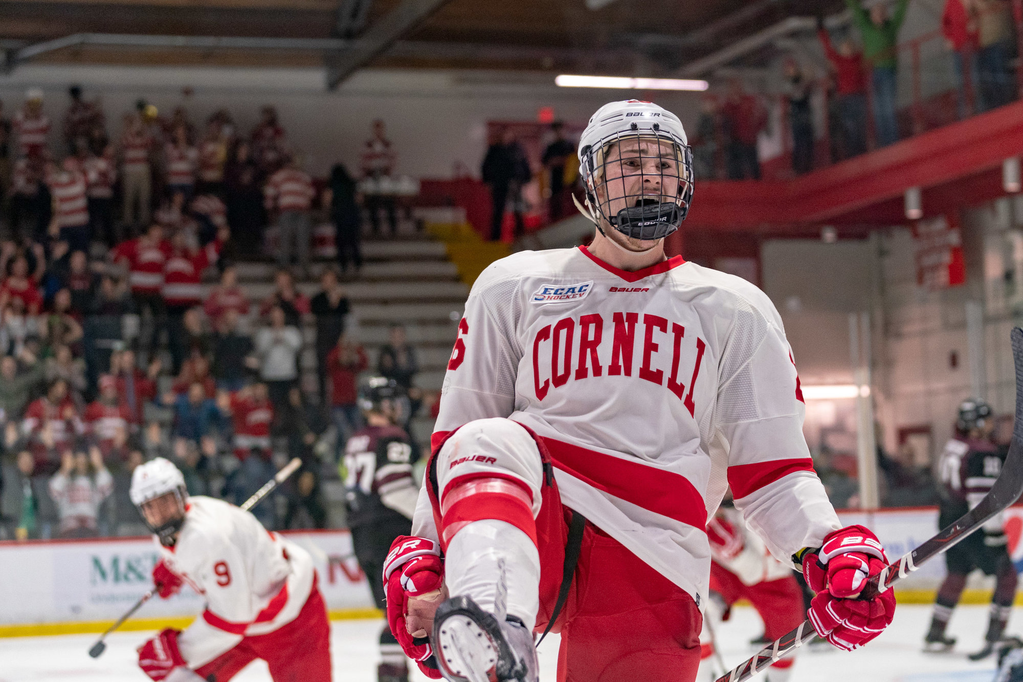 Cornell University Big Red Hockey Home White Jersey