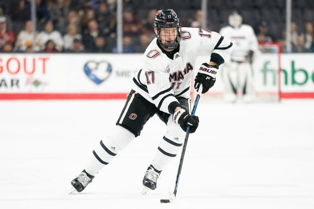 Nebraska-Omaha junior forward Taylor Ward, of Kelowna, B.C., is first on his team in goals scored, with eleven, and is sixth in assists with nine.  The 6' 2" 207 lb junior was first on the team in goals scored as a sophomore, with sixteen, and tied for fifth in assists, with eleven; as a freshman he tied for third in goals scored, with nine, and was second in assists, with eighteen.  His father, Payton, played in 537 NHL games.  Nebraska-Omaha, 14-10-1, and ranked #12, faces #4  in opening round action of the NCAA Tournament, tomorrow, Friday, March 