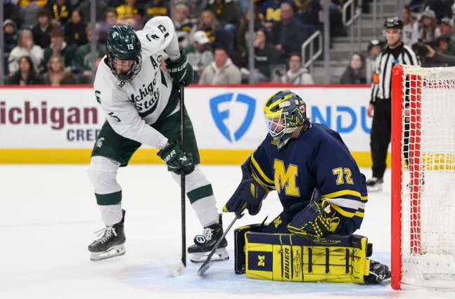 Stramel, Michigan State, Split With Michigan